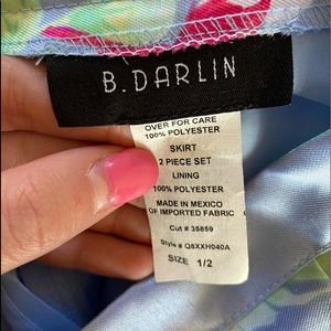 Blue two piece dress